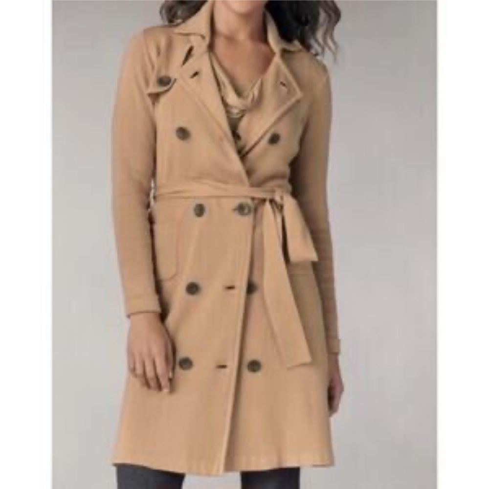 Cabi French Trench Sweater in Camel Size Medium
